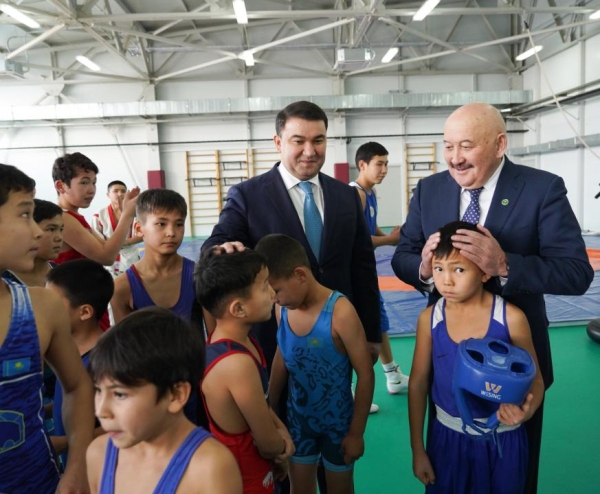 Развитие массового спорта: в Туркестанской области открыли современный спортцентр