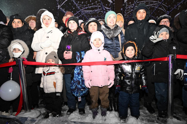 
Семь километров гирлянд: в Алматы зажгли главную новогоднюю ёлку
