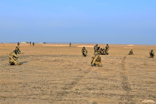 В Конаевском гарнизоне воинов-десантников подняли по тревоге