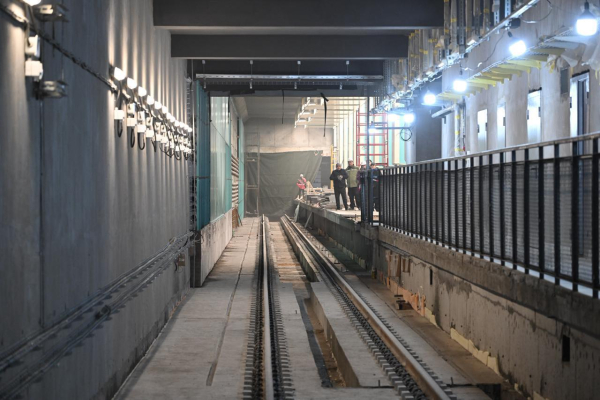 
Как сейчас выглядит строящаяся станция метро "Калкаман" в Алматы
