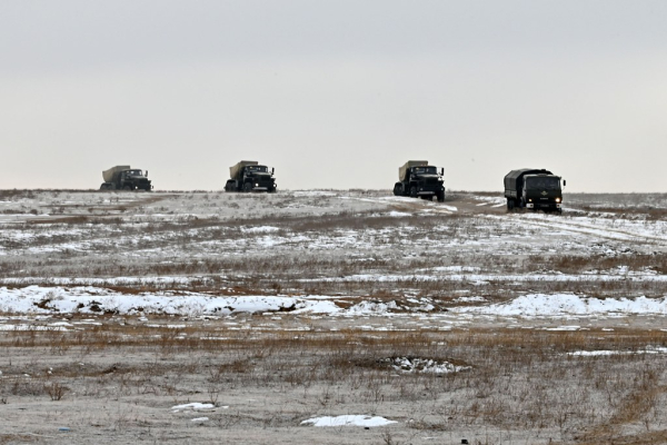 Десантники Конаевского гарнизона совершили 80-километровый марш на технике