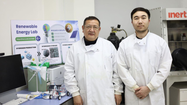 Первая в Казахстане станция зеленого водорода работает полностью на ВИЭ Первая в Казахстане станция зеленого водорода работает полностью на ВИЭ