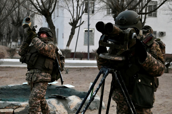В Конаевском гарнизоне воинов-десантников подняли по тревоге