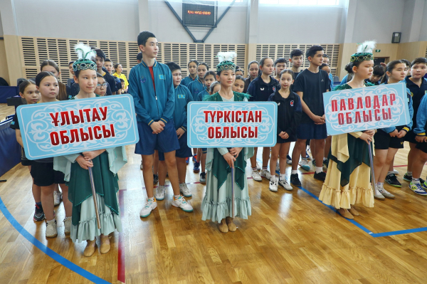 В области Ұлытау стартовал республиканский чемпионат по настольному теннису