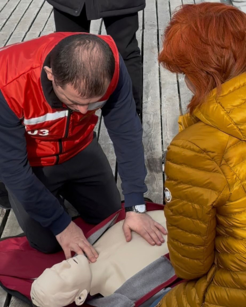 Тренинг по сердечно-легочной реанимации прошел для экстренных служб Алматы