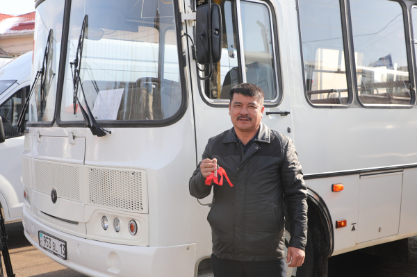 ТУРКЕСТАН: В САРЫАГАШСКОМ РАЙОНЕ ОБНОВЛЕН ПАРК ОБЩЕСТВЕННОГО ТРАНСПОРТА