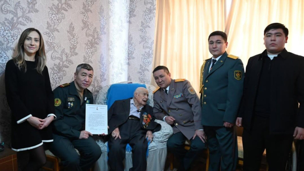 100 лет исполнилось ветерану Великой Отечественной войны из Алматы