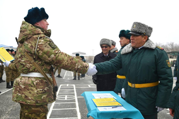 В Гвардейском гарнизоне свыше 600 солдат присягнули на верность Родине