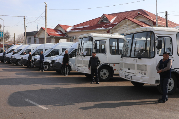 ТУРКЕСТАН: В САРЫАГАШСКОМ РАЙОНЕ ОБНОВЛЕН ПАРК ОБЩЕСТВЕННОГО ТРАНСПОРТА