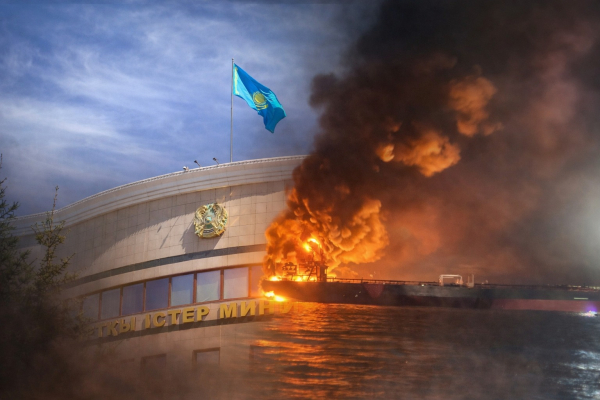 МИД Казахстана отреагировал на нападения на нефтяные танкеры в Чёрном море