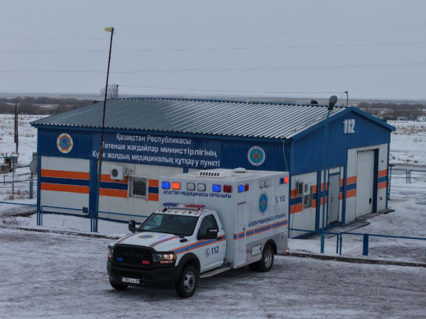 Реанимобиль МЧС начал работу на трассах Шетского района