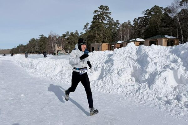 Международный забег на льду прошел на курорте Бурабай