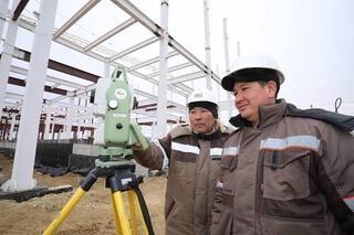 Нурдаулет Килыбай ознакомился с ходом строительства вокзала в Мунайлинском районе