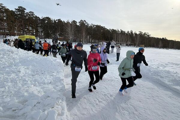 Международный забег на льду прошел на курорте Бурабай
