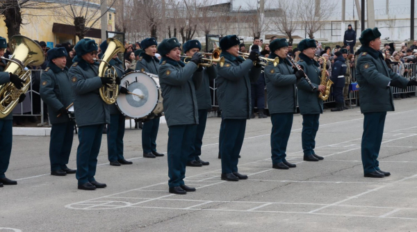 Молодые солдаты из девяти областей Казахстана приняли Военную присягу