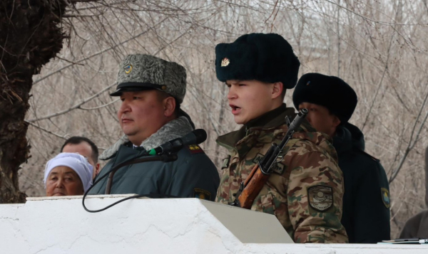 Молодые солдаты из девяти областей Казахстана приняли Военную присягу