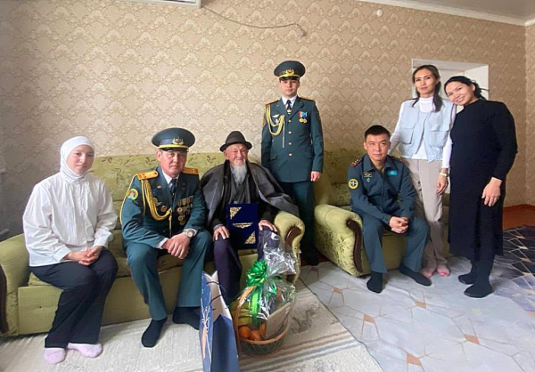 Ветеран Великой Отечественной войны из Жамбылской области встретил 102-й день рождения