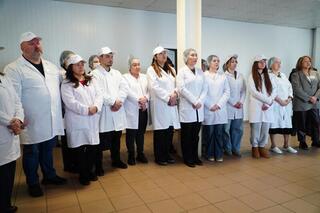 Аким области встретился с коллективом Макинской птицефабрики