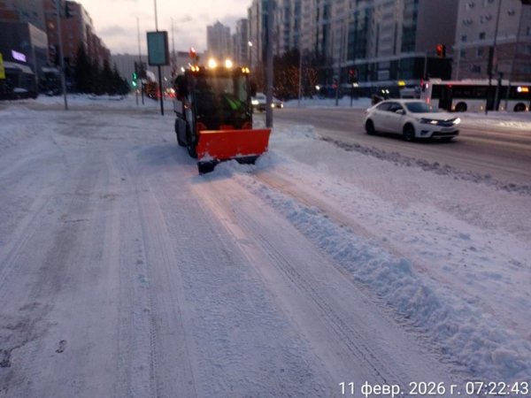 В Астане за ночь вывезли 63 тысячи кубометров снега В Астане за ночь вывезли 63 тысячи кубометров снега