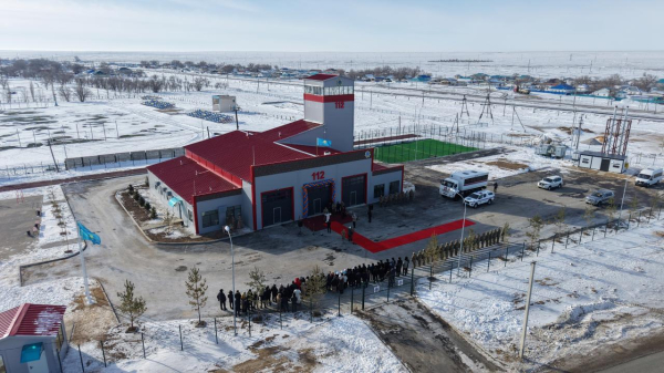 В Байганинском районе открыли первую за 58 лет пожарную часть