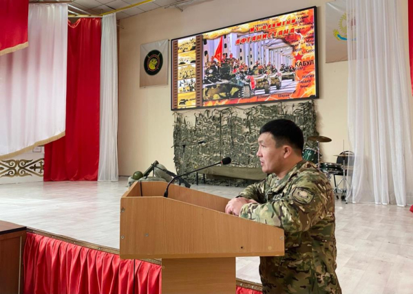 В Шымкенте гвардейцы чествовали ветеранов афганской войны