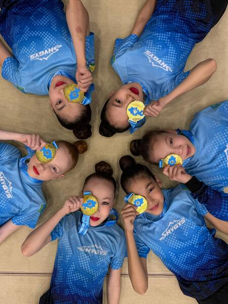 Сборная ВКО завоевала две золотые медали на чемпионате РК по художественной гимнастике