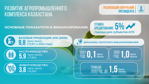Казахстан меняет модель АПК: ставка на технологии, переработку и экспорт