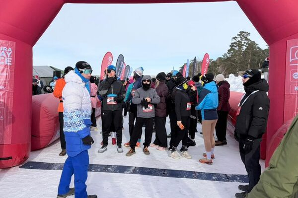 Международный забег на льду прошел на курорте Бурабай