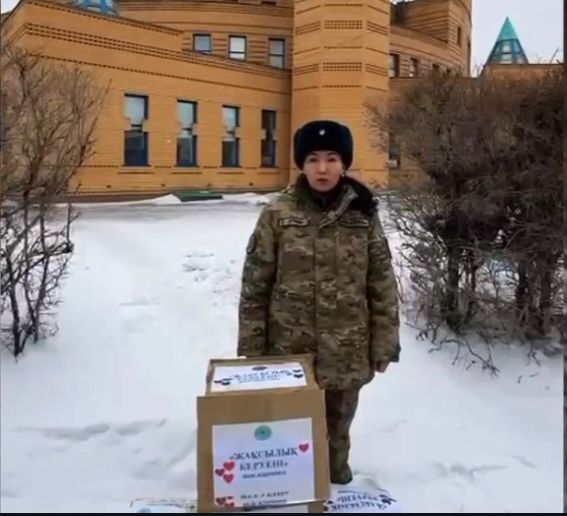Военнослужащие провели благотворительную акцию в Павлодаре