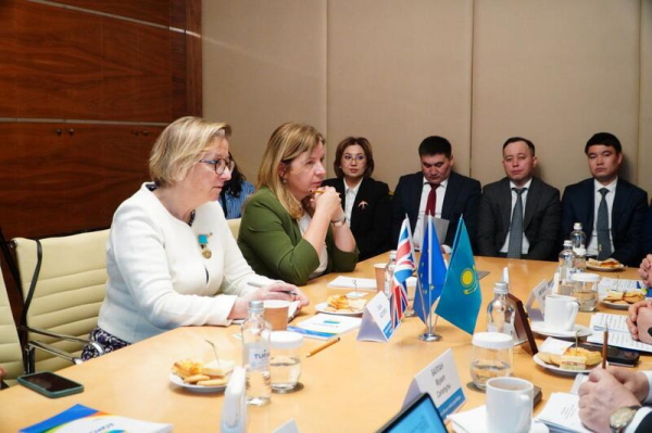 Аким области Марат Ахметжанов встретился с послами Евросоюза и Великобритании