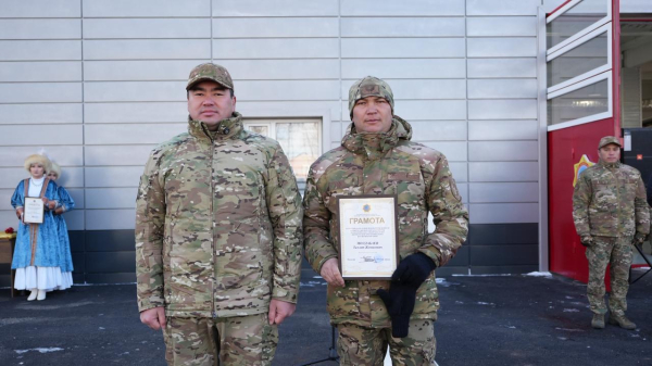 В Сарыозеке открыли обновлённую пожарную часть