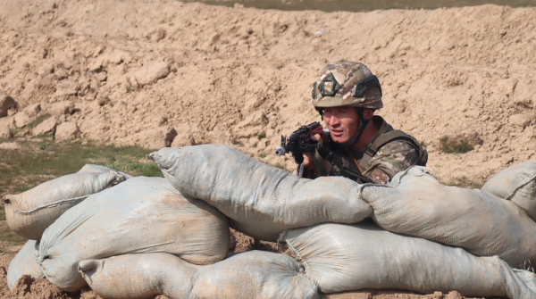 На полигоне «Арыс» прошло ротно-тактическое учение На полигоне «Арыс» прошло ротно-тактическое учение