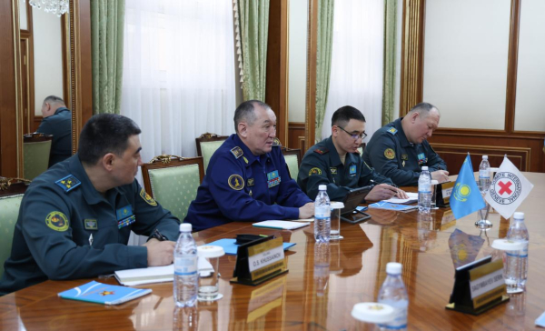 Министр обороны Казахстана встретился с главой Красного Креста