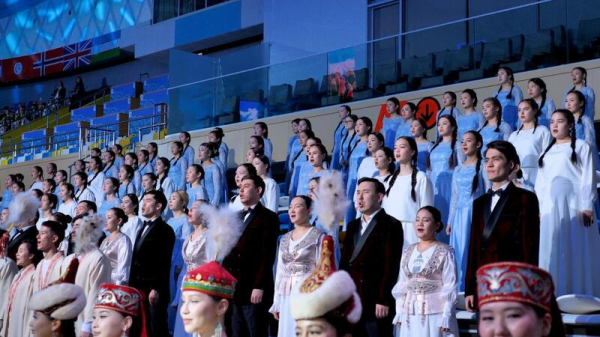 Кюй «Шернияз» и песня «Наурыз» прозвучали в исполнении 5 тысяч музыкантов в Астане Кюй «Шернияз» и песня «Наурыз» прозвучали в исполнении 5 тысяч музыкантов в Астане