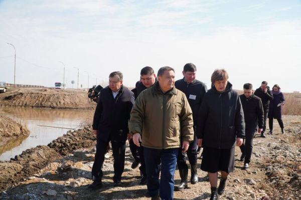 Аким Акмолинской области ознакомился с ходом противопаводковых мероприятий в г. Кокшетау Аким Акмолинской области ознакомился с ходом противопаводковых мероприятий в г. Кокшетау