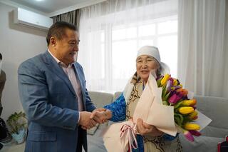 Поздравления с 8 Марта получили ветераны г. Кокшетау