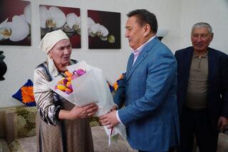 Поздравления с 8 Марта получили ветераны г. Кокшетау