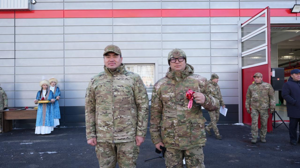 В Сарыозеке открыли обновлённую пожарную часть