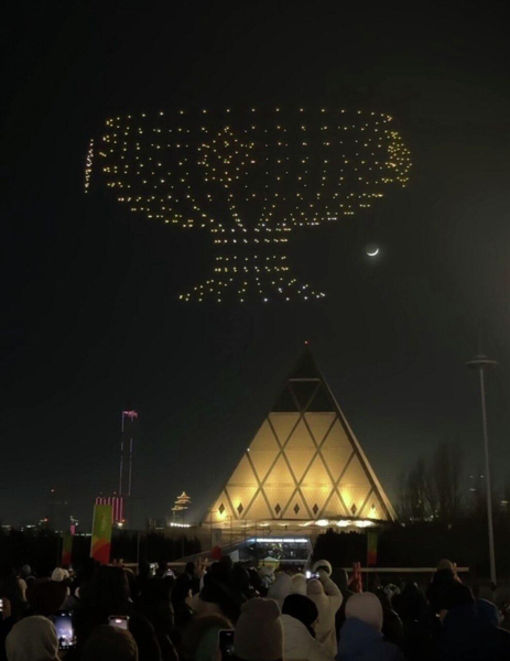 Шоу дронов прошло в Астане в честь Наурыза Шоу дронов прошло в Астане в честь Наурыза