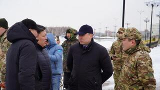 В Кокшетау проводятся взрывные работы в рамках противопаводковых мероприятий