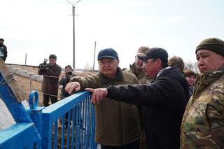 Аким Акмолинской области ознакомился с ходом противопаводковых мероприятий в г. Кокшетау Аким Акмолинской области ознакомился с ходом противопаводковых мероприятий в г. Кокшетау