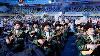 Кюй «Шернияз» и песня «Наурыз» прозвучали в исполнении 5 тысяч музыкантов в Астане Кюй «Шернияз» и песня «Наурыз» прозвучали в исполнении 5 тысяч музыкантов в Астане