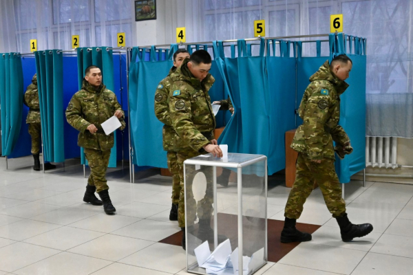 Военнослужащие Конаевского гарнизона приняли участие в референдуме