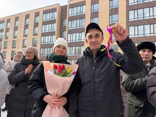 В г. Косшы вручены ключи от 40 квартир новосёлам