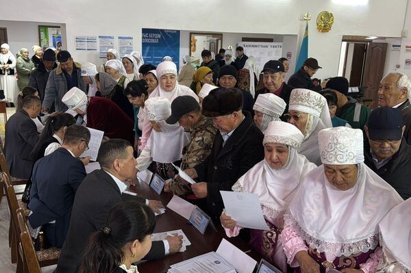 Зайчики, "Золотой человек", Кыдыр ата: необычные костюмы на референдуме в регионах 