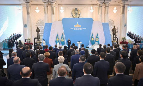 Президент Касым-Жомарт Токаев принял участие в торжественном мероприятии, посвященном принятию Конституции