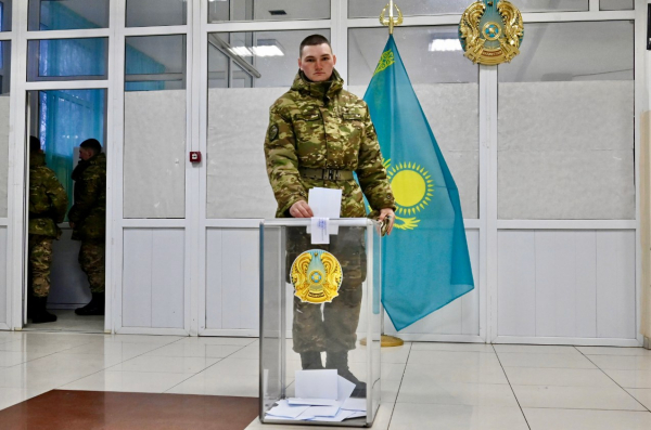 Военнослужащие Конаевского гарнизона приняли участие в референдуме