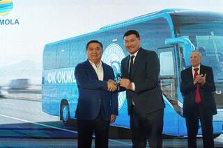 В ТРЦ Koksetau Mаll прошла презентация нового состава футбольной команды &laquo;Окжетпес&raquo;