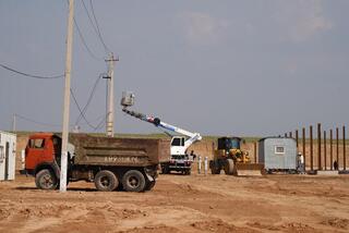 ТУРКЕСТАН: В САРЫАГАШЕ АКТИВНЫМИ ТЕМПАМИ ИДЕТ СТРОИТЕЛЬСТВО ИНДУСТРИАЛЬНОГО ПАРКА