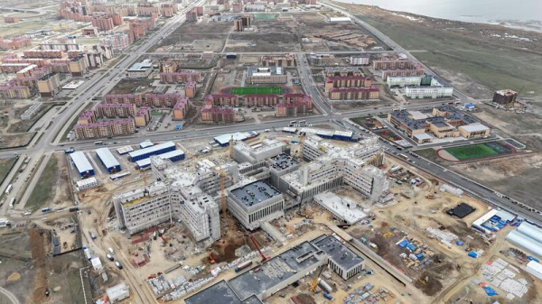 Крупные социальные объекты строятся в Кокшетау Крупные социальные объекты строятся в Кокшетау